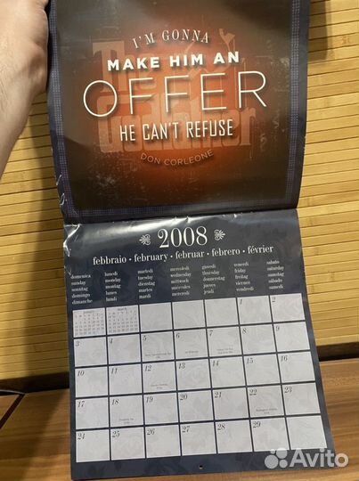 Настенный календарь 2008 год Крестный отец