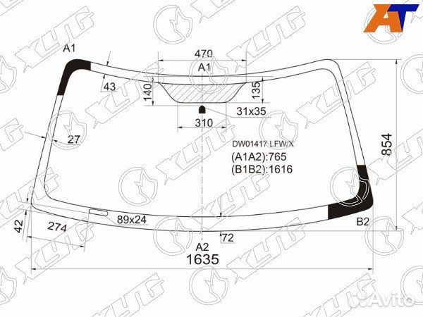 Стекло лобовое ford explorer 2001-2005