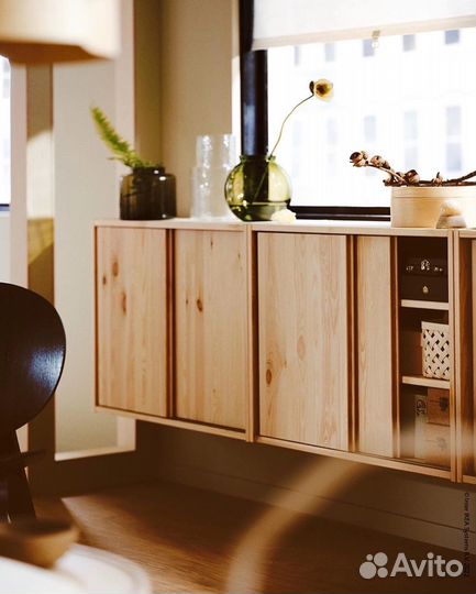 Новый оригинальный Ивар с дверьми для книг IKEA