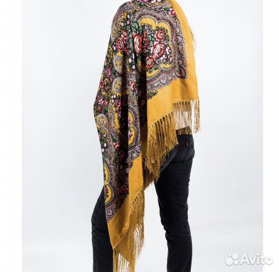 Павлопосадский платок шерсть