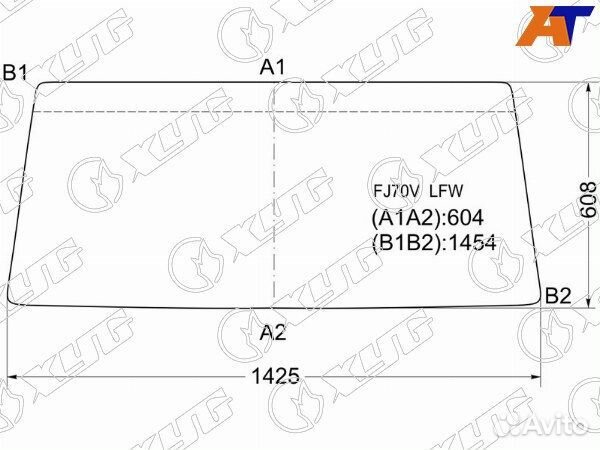 Стекло лобовое toyota land cruiser 70