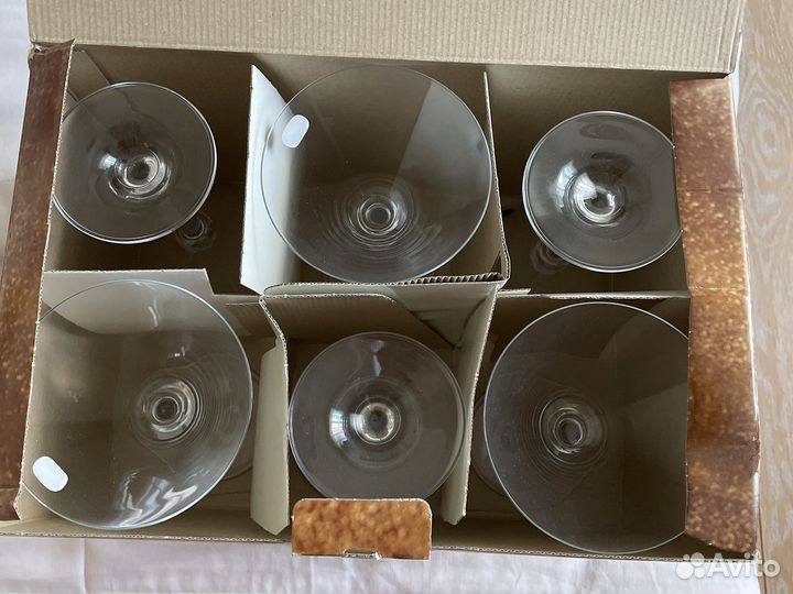 Новые бокалы богемское стекло