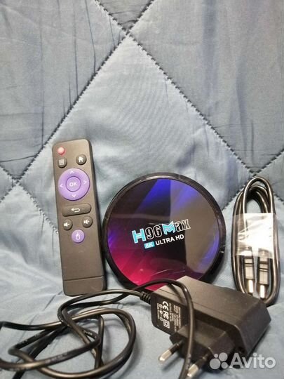 Тв приставка h96 max 4/64 смарт Андроид
