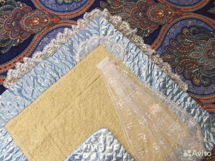 На выписку зимний конверт - одеяло на овчине