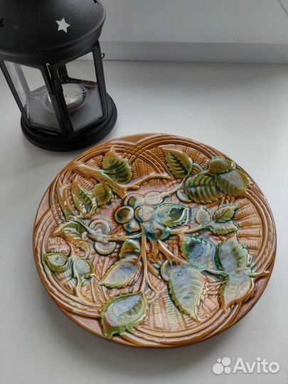 Тарелка настенная виноград