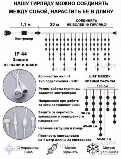 Гирлянда бахрома