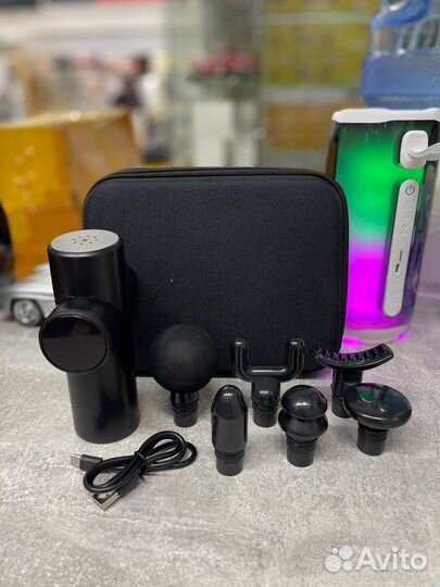 Массажер-пистолет 6в1