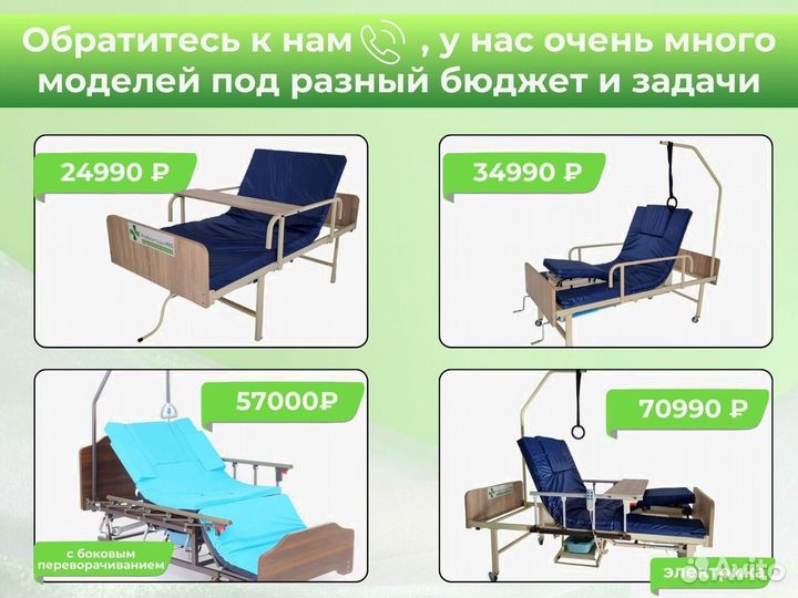 Медицинская кровать для лежачих больных