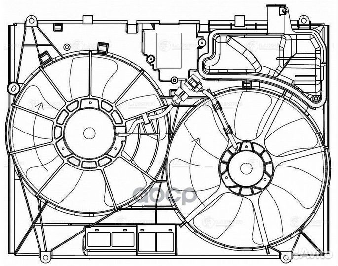 Вентилятор радиатора Lexus RX II (03) 3.0i/3.3
