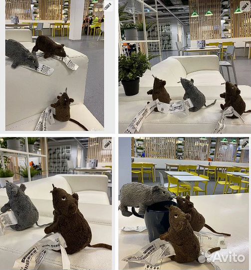 Мышка любопытка.Новые,с этикетками.Икеа