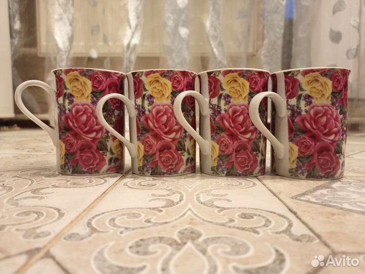 Чашки керамические,4 шт