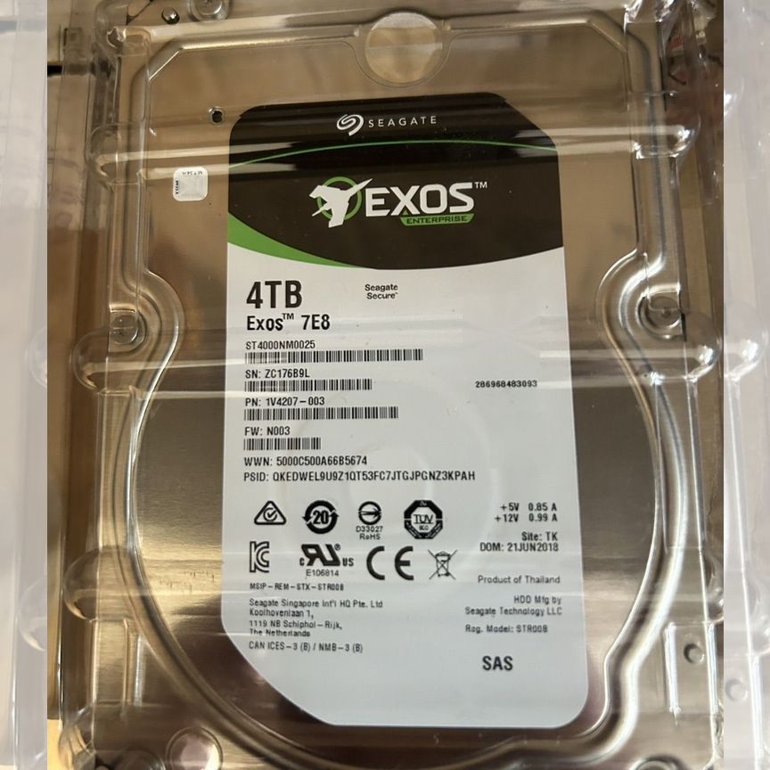 [ST4000NM0025] Жесткий Диск Seagate 4tb Exos 7e8 St4000nm0025