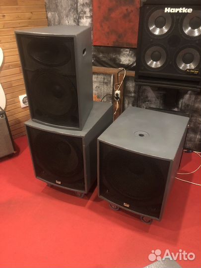 Мощный звуковой комплект. 2 ASR-15 + 2 ASR-18