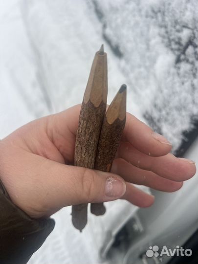 Карадаш и ручка из дерева