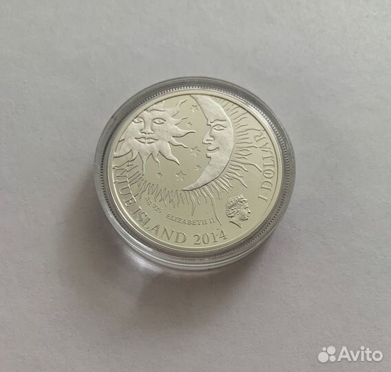 Знаки Зодиака Скорпион.Серебро Ниуэ 2014 Тираж 500