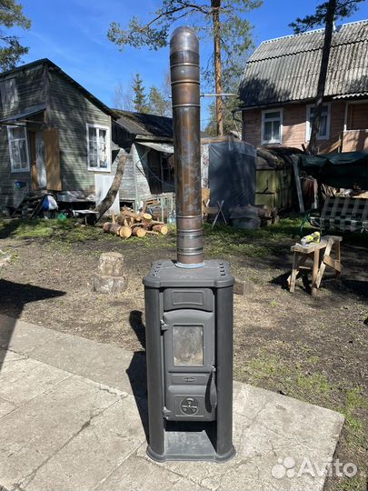 Печь-камин Tim Sistem Diana ceramic черная Б/У