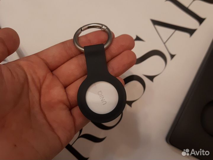 Чехол для AirTag Uniq Lino для Apple AirTag, серый