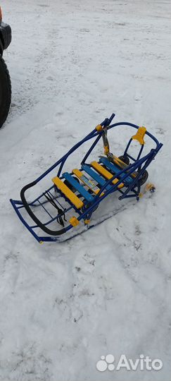 Санки складные с колесами