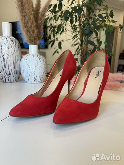 Туфли женские 37 размер красные