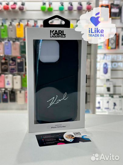 Чехол Karl Lagerfeld для iPhone 14 Pro Max Black