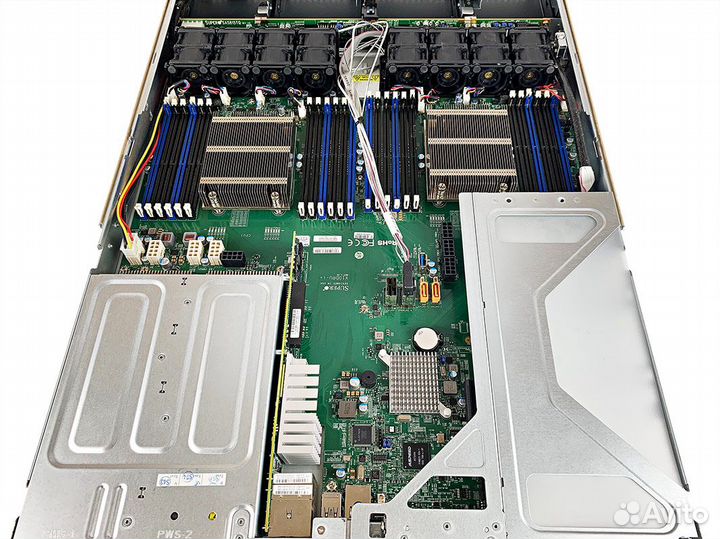 Сервер Supermicro 6019U-TR4T 2xGold 6142 256Gb