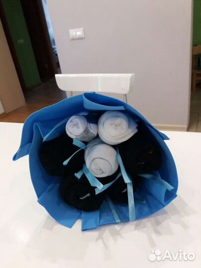 Мужской букет из носков подарок папе на день отца