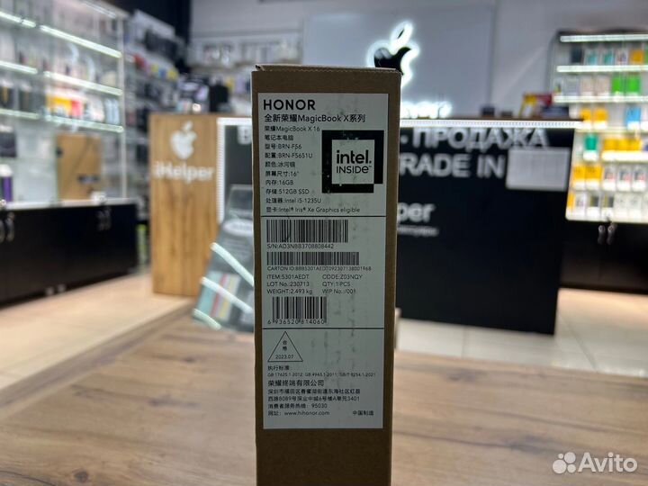 Новый ноут Honor Magicbook X16 i5 1235U/16GB DDR4