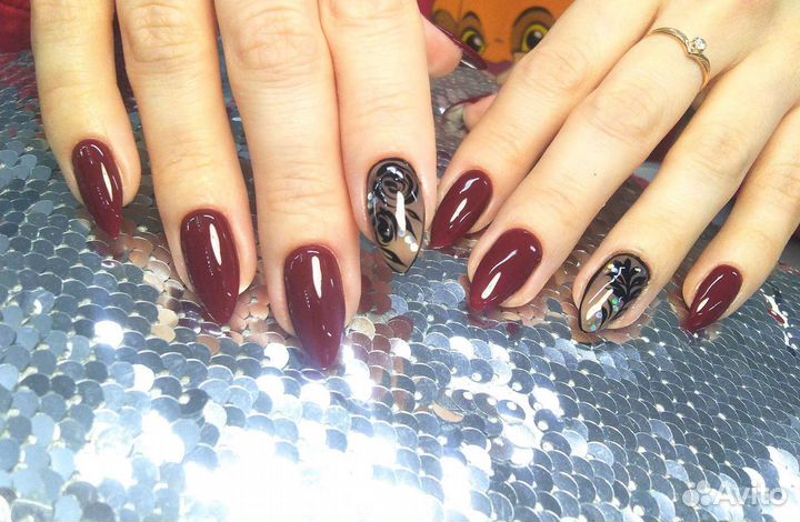 Маникюр гель лак, педикюр,ручная рос