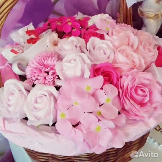 Букет из мыла и рафоэло