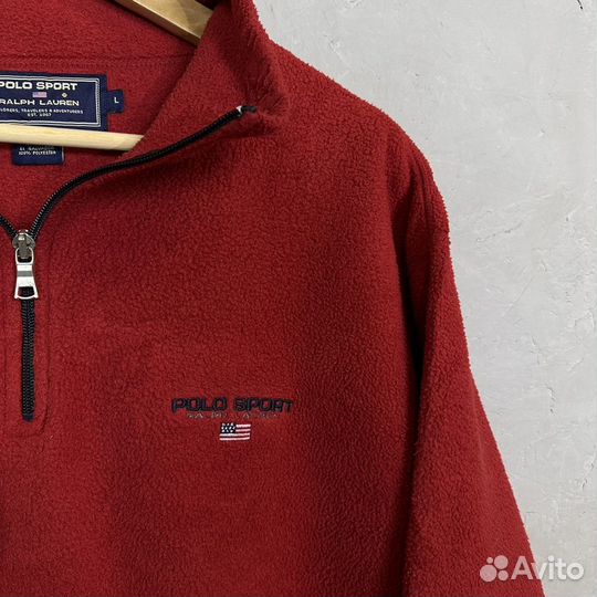 Флисовая Кофта Polo Sport Ralph Lauren L Винтаж