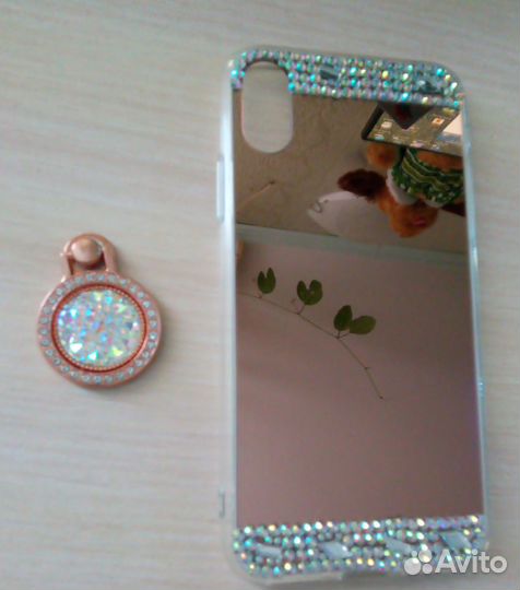 Чехол iPhone XS со стразами