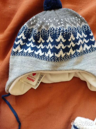 Шапка детская Reima и Kerry + варежки