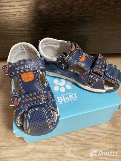 Босоножки кожаные для мальчика 24 размер