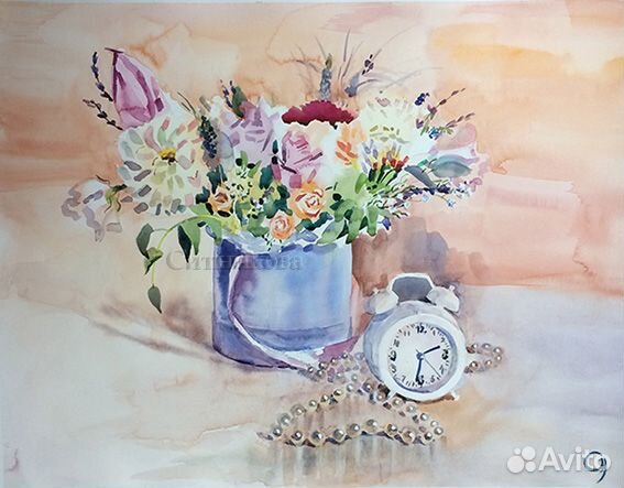 Картина акварелью 
