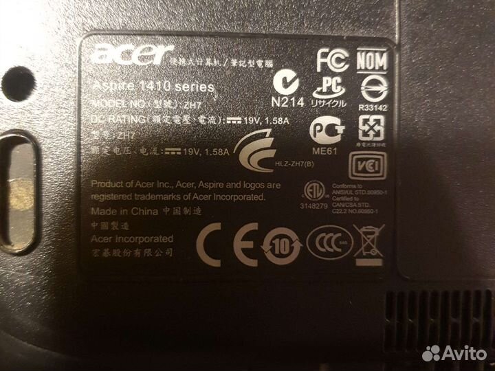 Acer ноутбук
