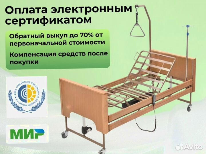 Кровать медицинская функциональная