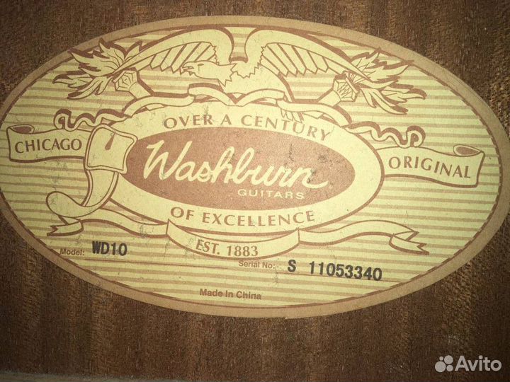 Гитара акустическая Washburn WD10
