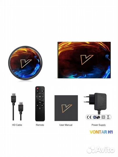 SMART TV приставка 4/32gb Vontar H1 для телевизора