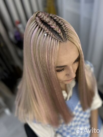 Косы с канекалоном, хвосты, брейды