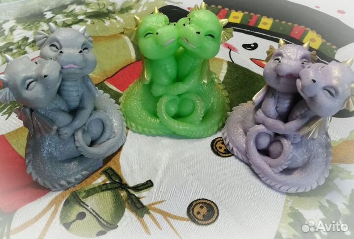 Мыло ручной работы дракончики