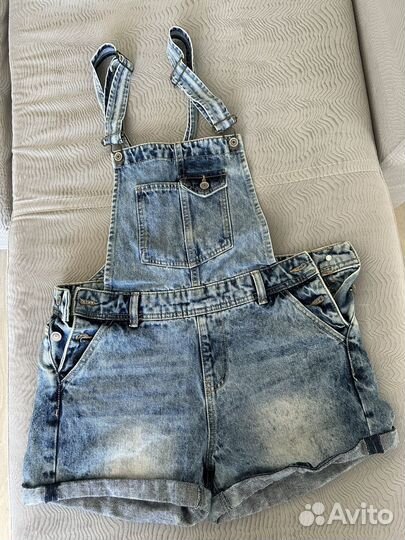 Комбинезон шорты джинсовый