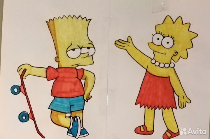 Рисунки на заказ мультяшки