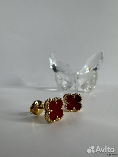 Серьги van cleef