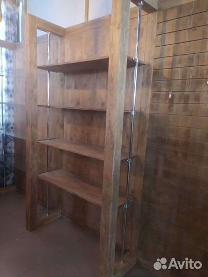 Стеллаж из натурального дерева