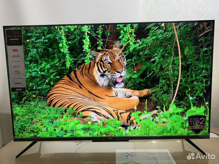 Безрамочный premium телевизор 50 4K UHD, HDR 10