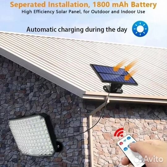 Уличный светильник с солнечной батареей