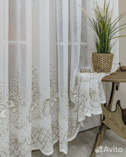 Тюль Флоренция Бронза