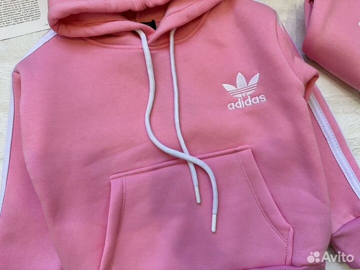 Костюм для девочки на флисе Adidas