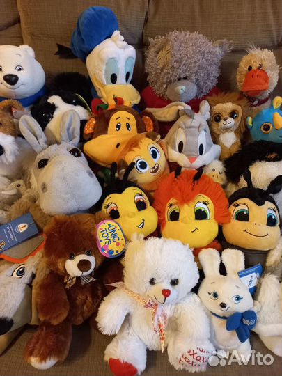 Разные фирменные мягкие игрушки