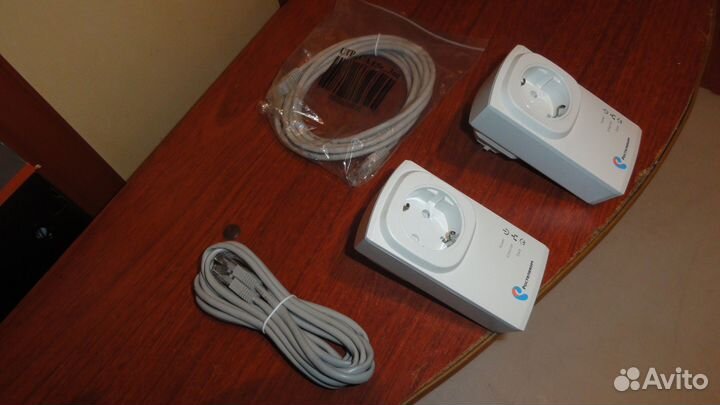 Plc адаптер ростелеком RT-500-1 2шт.-комплект